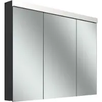 Schneider LOW plus LED Spiegelschrank, 3 Türen 30/40/30cm, 995x120x747mm, Beleuchtung oben