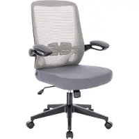 SVITA TOM Bürostuhl Schreibtischstuhl ergonomisch verstellbar mit Rollen Grau
