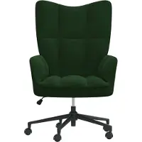 vidaXL "Winterschlussverkauf "Einzelsessel moderne - CLORIS - Relaxsessel - Polstersessel Dunkelgrün Samt - 61,5 x 69 x (94,5-102) cm - DEMöbel4635286