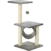 Syfax Katzen-Kratzbaum Sisal 65 cm Grau