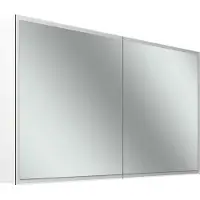 Schneider GLOW D2W Spiegelschrank, 2 Türen 65/65cm, 1313x136x736mm, rundum Beleuchtung, Dim2Warm, 218.130.02.02