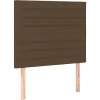 Syfax Kopfteil Dunkelbraun 100 x 5 x 118/128 cm Stoff