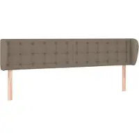 Syfax Kopfteil mit Ohren Taupe 163x23x78/88 cm Stoff