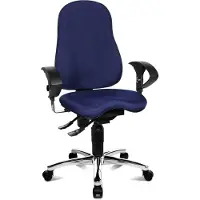 Topstar SITNESS 10 - Profi Bürostuhl Blau Stoff