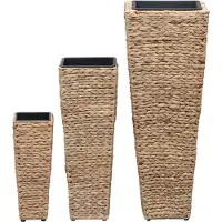 vidaXL "Winter Sale" Beete - Braun Blumenkübel 3er-set Wasserhyazinthe Braun DE6433268