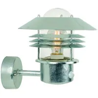 Nordlux Außen-Wandleuchte Vejers mit Sensor, verzinkt, IP54, 25101031