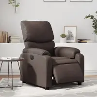 vidaXL Elektrischer Relaxsessel Braun Kunstleder , Klassische Sessel 2024 Neu