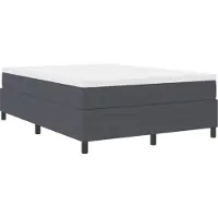 Syfax Plattformbettgestell Dunkelgrau 160 x 200 cm Cordstoff