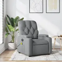 Prolenta Maison Exclusive - Massagesessel Hellgrau Stoff