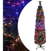 Prolenta Maison Exclusive - Künstlicher Weihnachtsbaum Schlank mit Ständer 150 cm Glasfaser