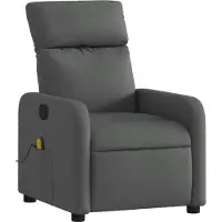 Syfax Massagesessel Dunkelgrau Stoff