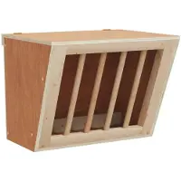 vidaXL Heuraufe für Kaninchen 25x18,5x20,5 cm Massivholz Tanne
