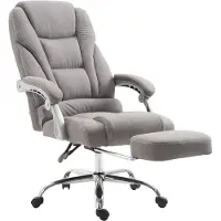 Mendler Bürostuhl HLO-CP67 Stoff grau
