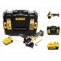 DeWalt DCG 406 NT Akku Winkelschleifer 18V 125mm Brushless + 1x Akku 5,0Ah + TSTAK - ohne Ladegerät