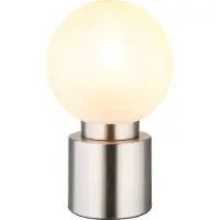 Globo Lighting Tischleuchte Metall Nickel matt, 1x E14