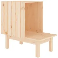 Syfax Katzenhaus 60x36x60 cm Massivholz Kiefer