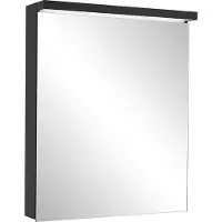 Schneider BORDO TW LED Lichtspiegelschrank, 1 Tür Anschlag wechselbar, Steckdose rechts, 59,5x72,6x