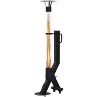 Green Flame Rocket Heater Pellet Terrassenheizer - 58,3 x 30 x 152,2 cm