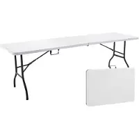Oviala Rechteckiger Tisch von 244 cm für 10-12 Personen Weiß - REKKEM