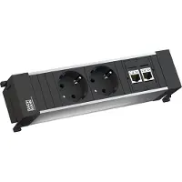 Bachmann POWER FRAME Small 2x Schutzkontakt 2x CAT6
