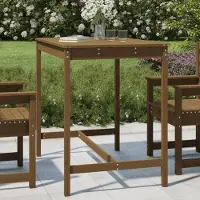 Prolenta Maison Exclusive - Gartentisch Honigbraun 121x82,5x110 cm Massivholz Kiefer
