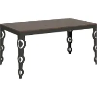 Itamoby Ausziehbarer Tisch 90x160/420 cm Karamay Evolution Walnuss-Anthrazit-Gestell