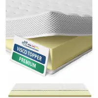 AM Qualitätsmatratzen | Premium Visco-Topper | 140x190 cm | 6 cm Höhe | Matratzentopper | 140/190 | Viscoschaum Topper | Memoryschaum