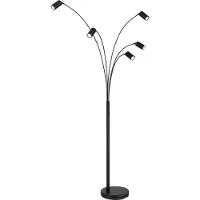 Globo Stehlampe Robby Schwarz