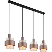 Globo Pendelleuchte Milley Bronze 4-flammig