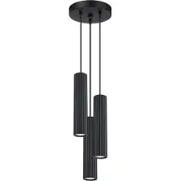 Sollux Pendelleuchte KARBON 3P schwarz 3xGU10 10W Aluminium 108x19.5x19.5cm