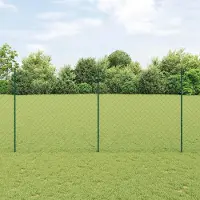 Syfax Zaun mit Pfosten Grün