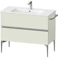 Duravit Sivida Waschtischunterbau, 2 Schubkästen, Griffleiste chrom, 1010x477x591mm, zu ME by Starck, SV4645010HH0000