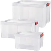 Rotho Aufbewahrungsbox CLIP'N STORE, Ausführung:45 l (50 x 39 x 33 cm)