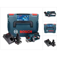 Bosch GHO 12V-20 Professional Akku Hobel 12 V Brushless + 2x Akku 6,0 Ah + Ladegerät + L-Boxx
