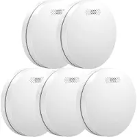 Aroha Safety Pro Rauchmelder - 10 Jahre Batterie - Feuermelder, Rauchwarnmelder - 5 set
