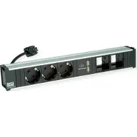 Bachmann CONI 3xCEE7/3 1x USB Charger