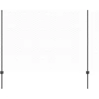 vidaXL Sechseckzaun mit Pfosten 10 x 1,5 m PVC-beschichteter Stahl