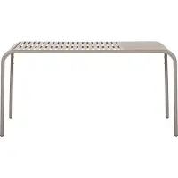 Ebuy24 Stella Gartentisch 150x90 cm grau.