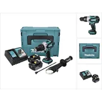 Makita DHP 458 RGJ Akku Schlagbohrschrauber 18 V 91 Nm + 2x Akku 6,0 Ah + Ladegerät + Makpac