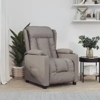 PUEAZU Relaxsessel Elektrisch Taupe Stoff - Fernseh- & Relaxsessel &44843