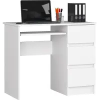 Akord Furniture Factory IP0PBIUBIA008, Gerade, Rechteckige Form, Matt, Weiß, 3 Schublade(n), 500 mm