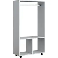Vicco Kleiderschrank Sydney Weiß 70 x 128 cm, Model 37513