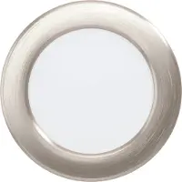 Eglo Fueva 5, Einbaustrahler, LED, 4000 K, 700 lm, 220-240 V, Satinierter Stahl, Stahl, Weiß