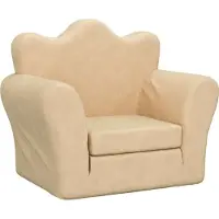 Syfax Schlafsofa für Kinder Creme Weicher Plüsch