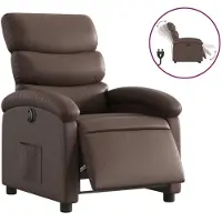 Sonstiges Elektrischer Relaxsessel Braun Kunstleder