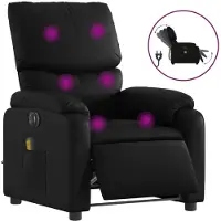 Sonstiges Massagesessel Elektrisch Schwarz Kunstleder