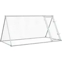 Syfax Hühnerkäfig Silbern 200x105x91 cm Verzinkter Stahl