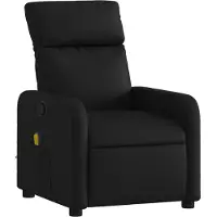 Syfax Massagesessel Schwarz Kunstleder