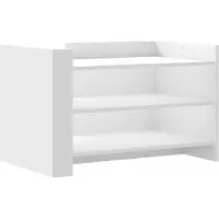 vidaXL Couchtisch Weiß 80x50x50 cm Holzwerkstoff