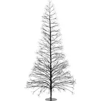 Luca Lighting Lichterbaum für den Außenbereich - H180 x Ø80 cm - Metall - Schwarz